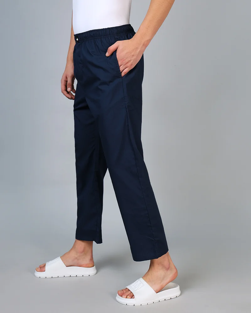 bewakoof Men's Navy Blue Pyjamas